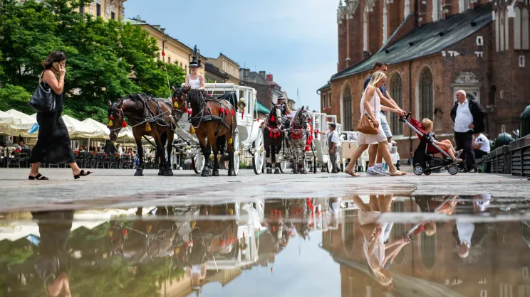 Turyści w Krakowie