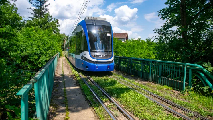 Lipiec 2023. Krakowiak na trasie do Wzgórz Krzesławickich przed rozpoczęciem prac