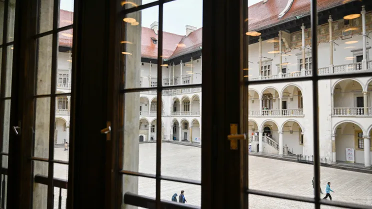 Dziedziniec arkadowy na Wawelu