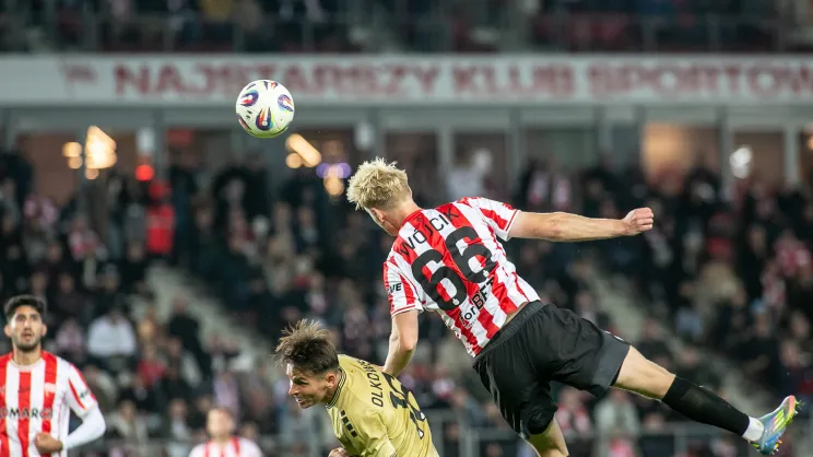 Oskar Wójcik w meczu z Górnikiem Zabrze