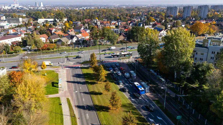 Skrzyżowanie Wielickiej i Nowosądeckiej