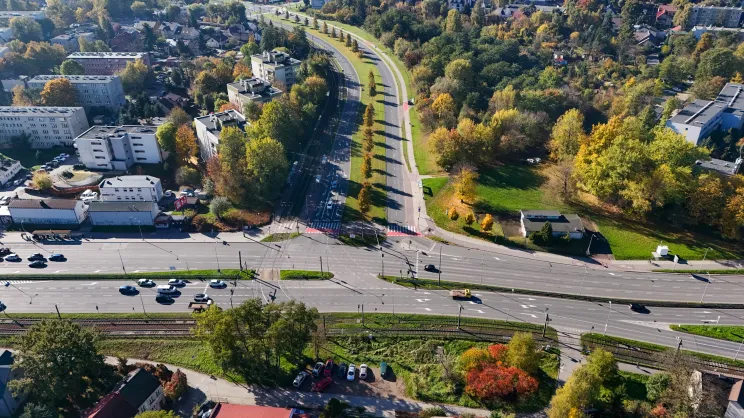 Skrzyżowanie Wielickiej i Nowosądeckiej