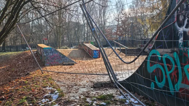 Skatepark w parku Lilli Wenedy - 28.11.2025