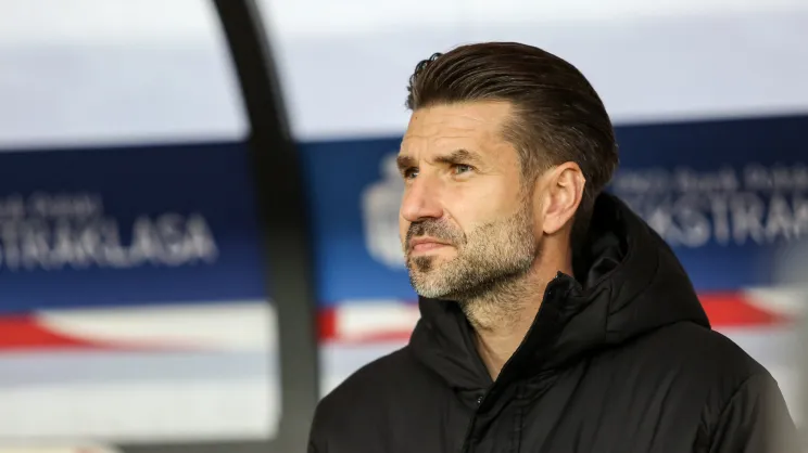 Mecz Cracovia - Motor Lublin. Trener Luka Elsner
