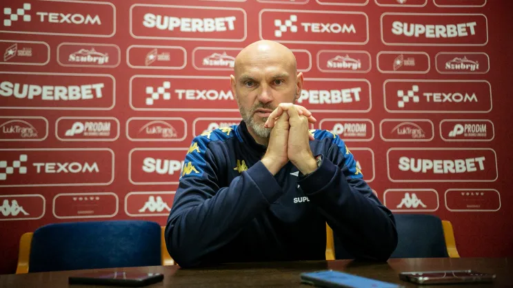 Myślenice. Trener Wisły Mariusz Jop