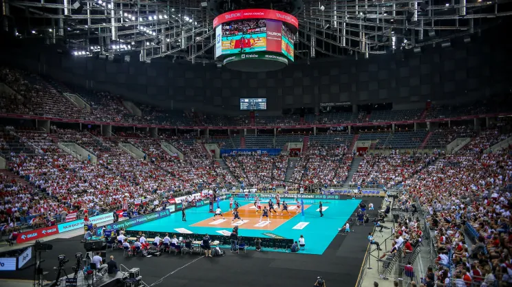 Mecz reprezentacji Polski w siatkówce w Tauron Arenie Kraków