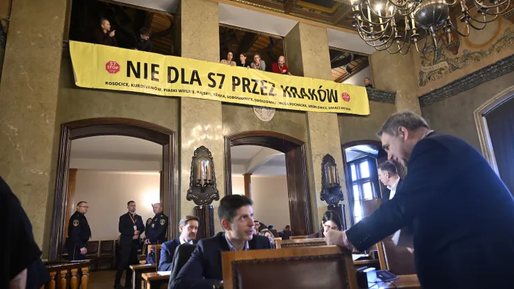 Sesja Rady Miasta Krakowa w sprawie S7 Kraków-Myślenice