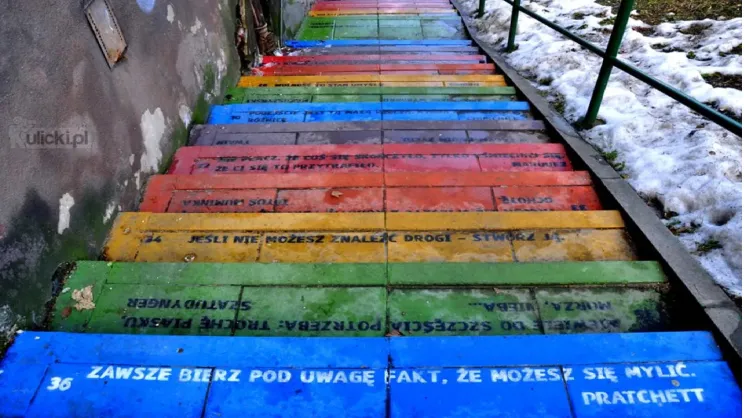 Tak wyglądały kiedyś schody przy Tatrzańskiej