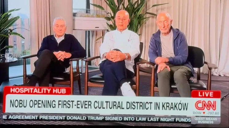 Robert De Niro w CNN mówił o swojej krakowskiej inwestycji