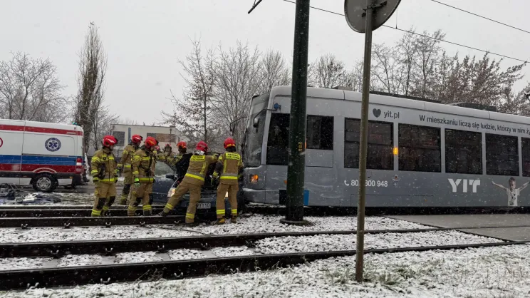 Wypadek na ul. Kocmyrzowskiej