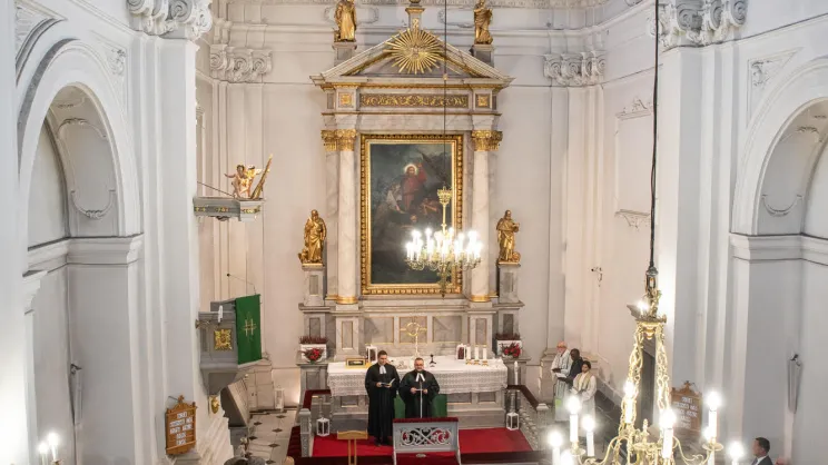 Wnętrze kościoła św. Marcina