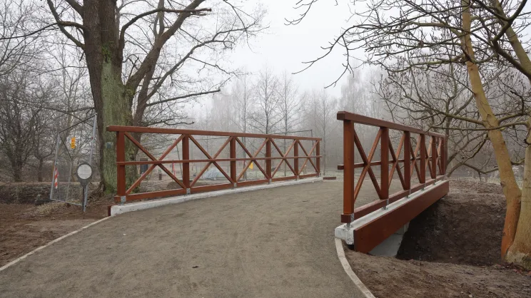 Nowa kładka w Młynówce Królewskiej