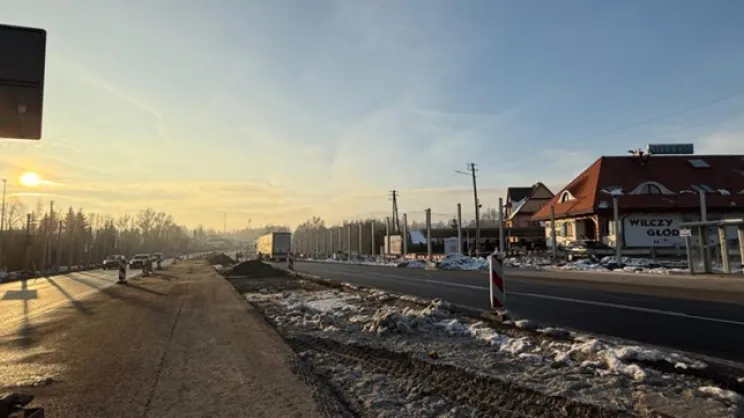 Budowa węzła na zakopiance w Krzyszkowicach