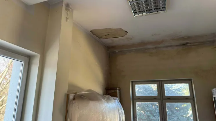 Pomieszczenie administracyjne, obecnie opuszczone