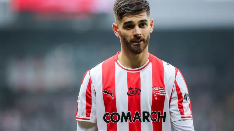 Mecz Cracovia - Lech Poznań. Ajdin Hasić