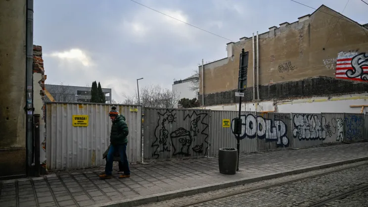 Wyburzenie na ul. Św. Wawrzyńca