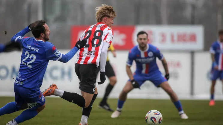 Mateusz Tabisz w sparingu Cracovii