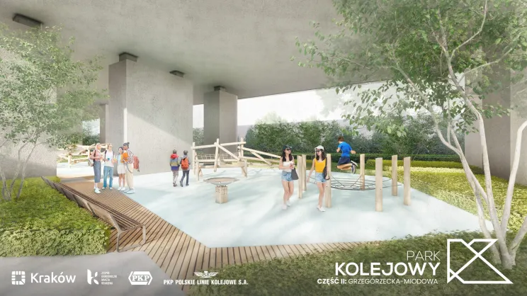 Projekt II etapu Parku Kolejowego na odcinku od ul. Grzegórzeckiej do ul. Miodowej