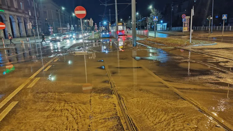 Awaria sieci wodociągowej