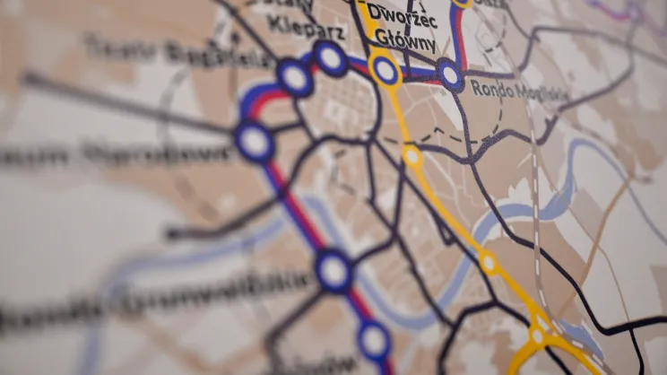 Mapa planowanego metra