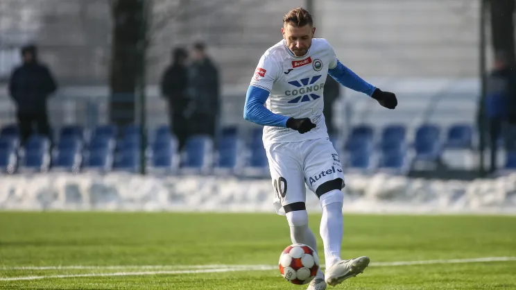 Marcin Budziński w sparingu Hutnik Kraków - Wisła II Kraków