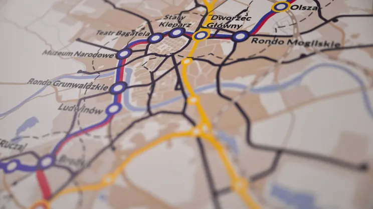 Mapa planowanego metra