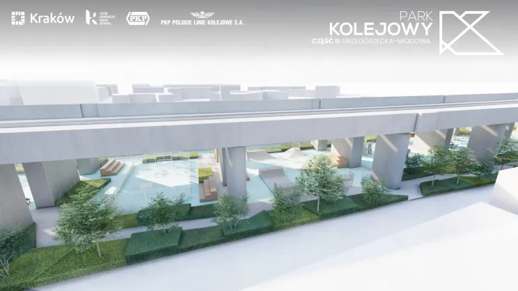 Projekt II etapu Parku Kolejowego na odcinku od ul. Grzegórzeckiej do ul. Miodowej
