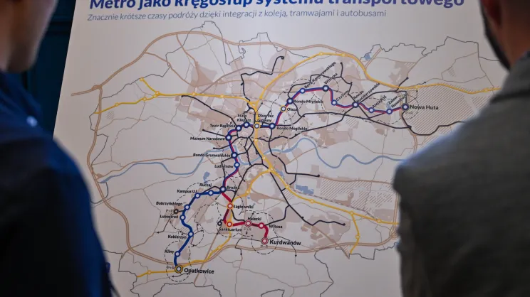 Mapa planowanego metra