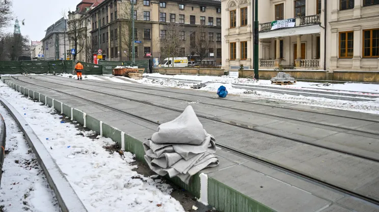Remont torowiska na ul. Straszewskiego