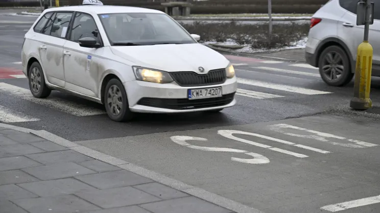 Buspas przy rondzie Grunwaldzkim
