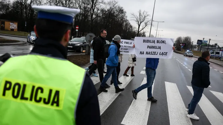 Protest przeciwko zabudowie Truszkowskiego