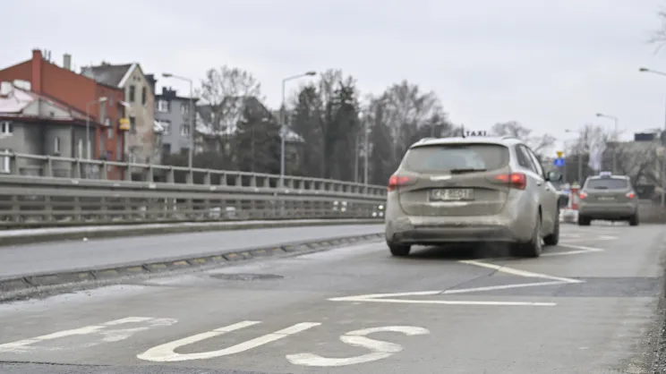 Buspas przy rondzie Grunwaldzkim
