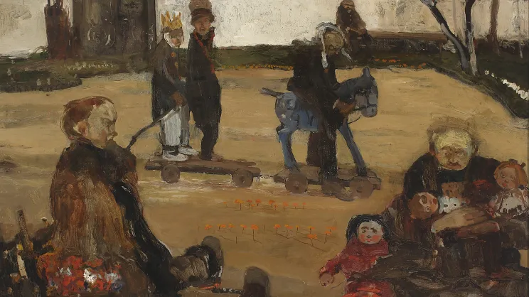 Witold Wojtkiewicz, Cyrk wariatów z cyklu Obłęd, 1906, Muzeum Narodowe w Warszawie