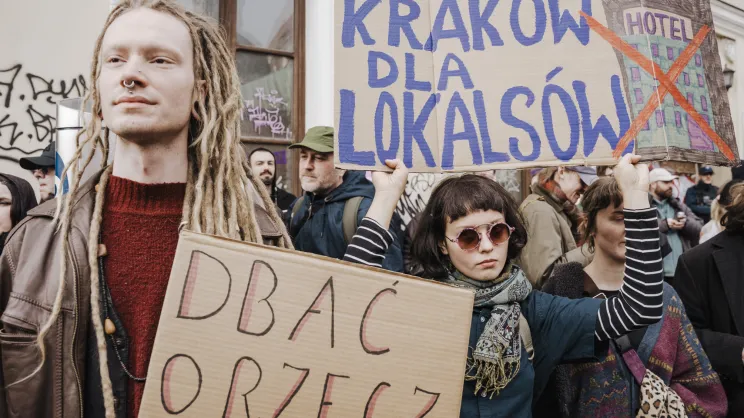 Protest na Kazimierzu