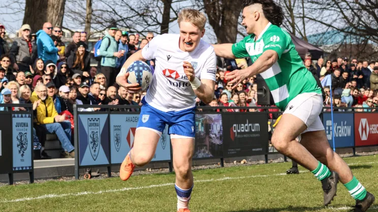 Mecz rugby Juvenia Kraków - AZS AWF Warszawa