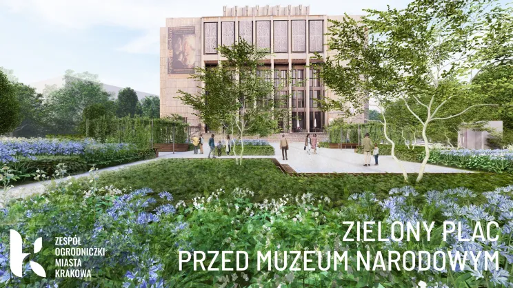 Zielony Plac przed Muzeum Narodowym 