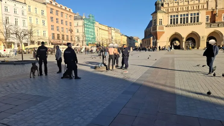Kontrole w centrum Krakowa