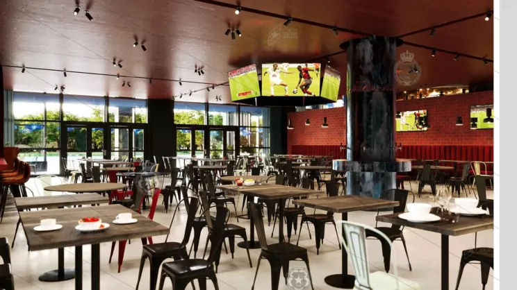 Wizualizacja restauracji na stadionie Wisły zaprezentowana w 2025 roku