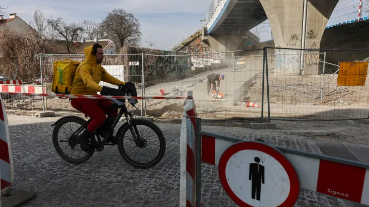Przejazd pieszo-rowerowy przy ul. Dąbrowskiego
