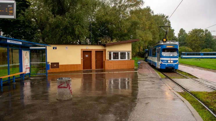 Pętla tramwajowa w Mistrzejowicach - stan z 30 września 2022
