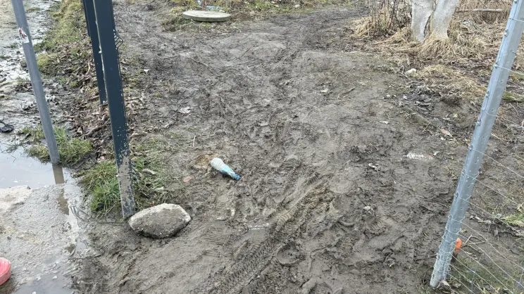 Zamknięty fragment ul. Pękowickiej