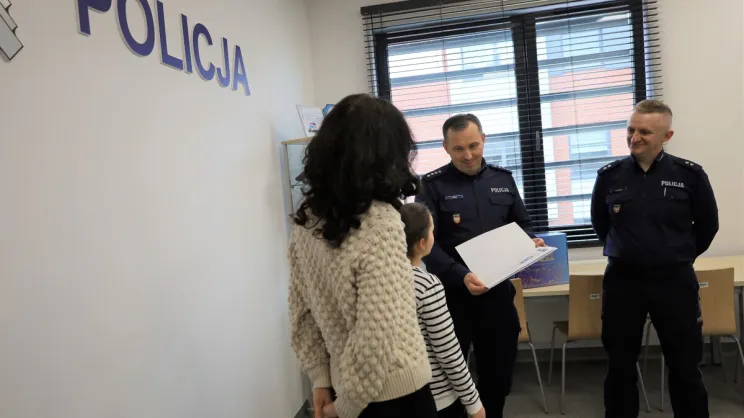 Podziękowania od policjantów