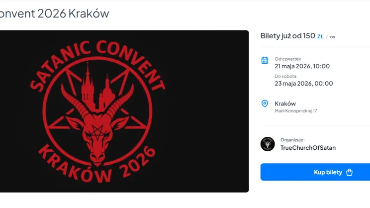 Zrzut ekrany z serwisu Evently