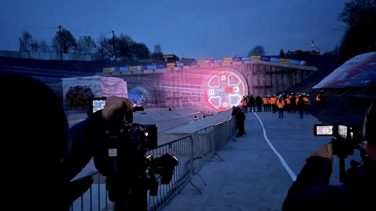 Tarcza TBM Jadwiga wydrążyła tunel