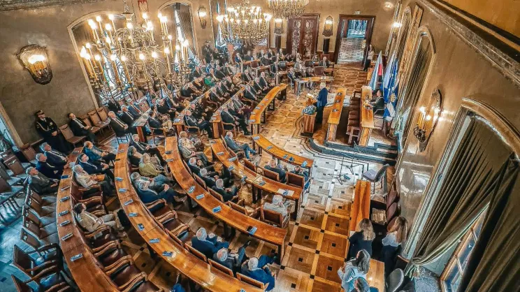 Sala posiedzeń Rady Miasta Krakowa