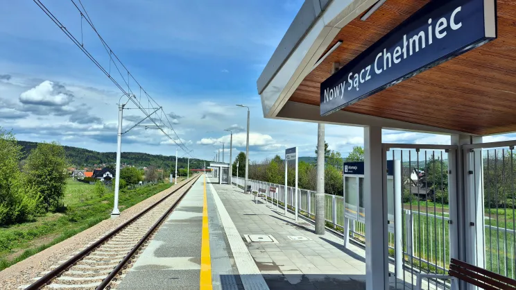 Zmodernizowany przystanek Nowy Sącz Chełmiec
