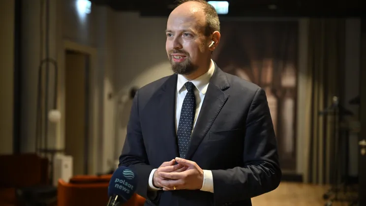 Jan Hoffman w sztabie komitetu referendalnego