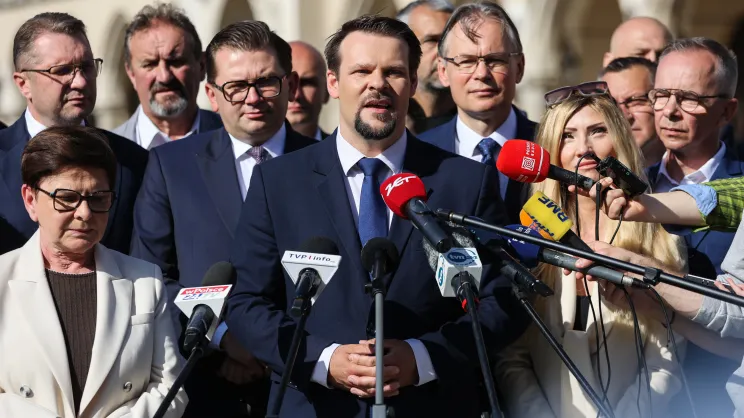 Konferencja PiS na Rynku Głównym