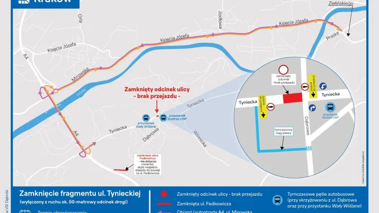 Zamknięcie fragmentu ul. Tynieckiej
