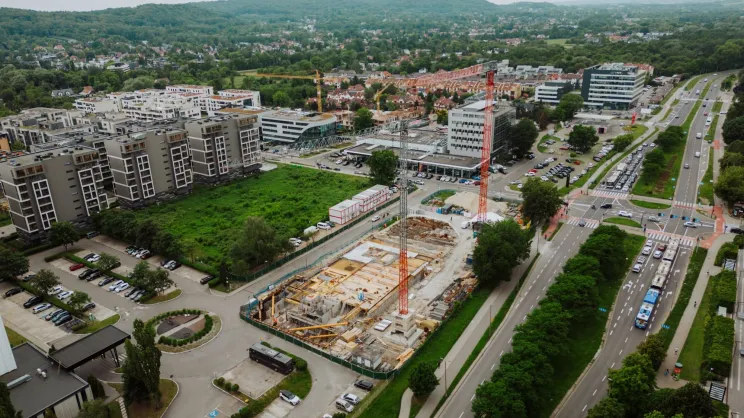 Eiffage buduje kolejny PRS w Krakowie. Kamień węgielny na Armii Krajowej wmurowany